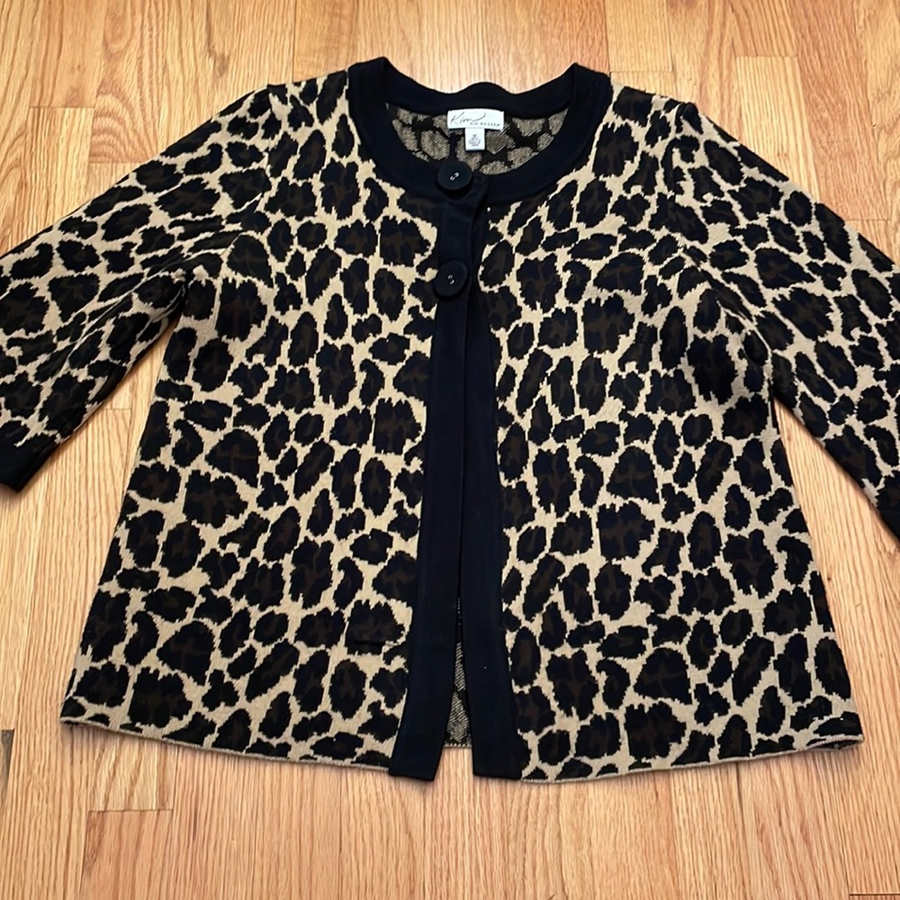 Kim Rogers Leopard Print Cardigan